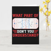 Welchen Teil von Don't You Understand Funny Ice Ho Karte (Gelbe Blume)