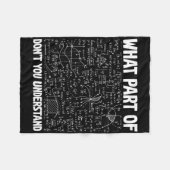 Welchen Teil von Don't You Understand Funny Math M Fleecedecke (Vorderseite (Horizontal))