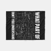 Welchen Teil von Don't You Understand Funny Math T Fleecedecke (Vorderseite (Horizontal))