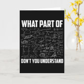 Welchen Teil von Don't You Understand Funny Math T Karte (Gelbe Blume)