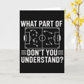 Welchen Teil von Don't You Understand Fußballtrain Karte (Gelbe Blume)