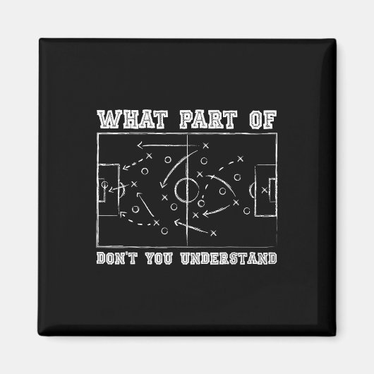Welchen Teil von Don't You Understand Fußballtrain Magnet (Vorne)