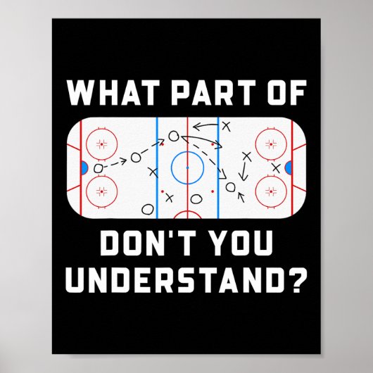 Welchen Teil von Don't You Understand Lustige Hock Poster (Vorne)
