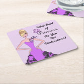 Welchen Teil von Prinzessin verstehst du nicht? Rechteckiger Pappuntersetzer (angewinkelt)