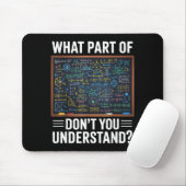 Welchen Teil von verstehst du mathematischen Humor Mousepad (Mit Mouse)