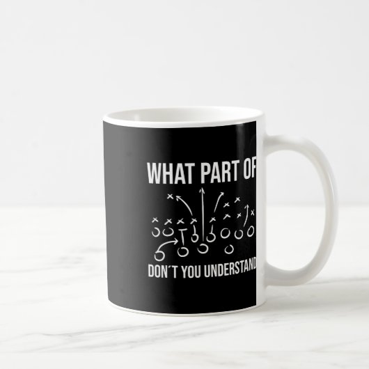 Welchen Teil von Verstehst du nicht - Fußballtrain Kaffeetasse (Rechts)