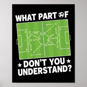 Welchen Teil von Verstehst du nicht Fußballtrainer Poster