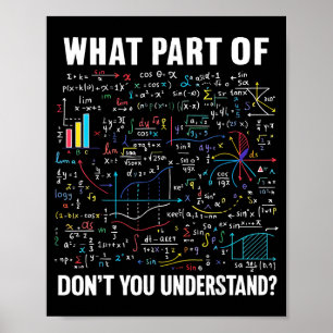 Welchen Teil von Verstehst du nicht _ Lustiger Mat Poster