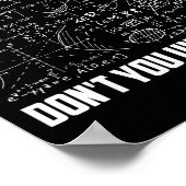 Welchen Teil von Verstehst du nicht _ Lustiger Mat Poster (Ecke)