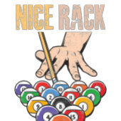 Welchen Tisch gehe ich zum lustigen Bunco Game Nig Runder Aufkleber