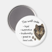 Welchen Wolf Füttre du? Motivierend Angebot Magnet (Vorderseite/Rückseite)