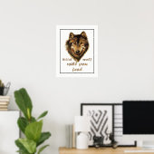 Welchen Wolf Füttre du? Motivierend Angebot Poster (Heimbüro)