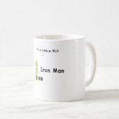 Welcher Athlet RU? - Ich bin Eisen-Mann Kaffeetasse (VorderseiteRechts)