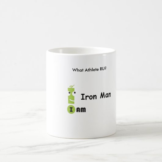 Welcher Athlet RU? - Ich bin Eisen-Mann Kaffeetasse (Mittel)