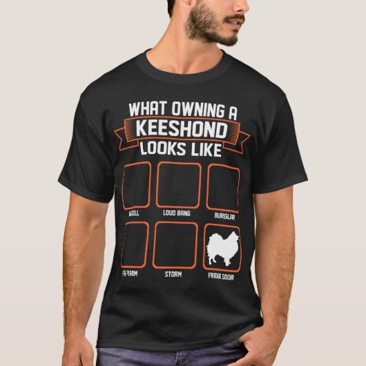 Welcher besitzende Keeshond-Hund wie lustiges T-Shirt (Vorderseite)