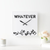 Welcher Fall auch immer die Wall-Uhr ist Quadratische Wanduhr (Zuhause)