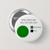 WELCHER HACKBRATEN FÜR LIEBE TUT BUTTON (Vorne & Hinten)