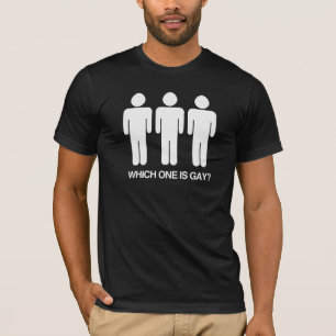 WELCHER IST SCHWUL - WEISS -.png T-Shirt