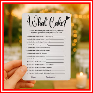 Welcher Kuchen Brautparty-Spiel Elegante Spiele Ei Einladung