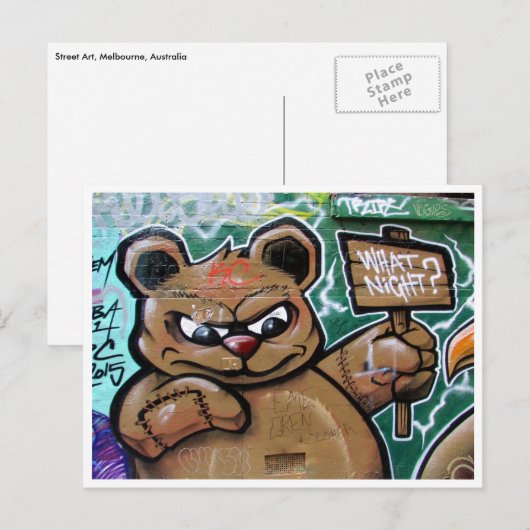 Welcher Nachtteddy Postkarte (Vorne/Hinten)