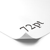 Welcher Schriftart? 72 Punkt Palatino Poster (Ecke)