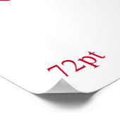 Welcher Schriftart? 72 Punkte Neu Roman Poster (Ecke)