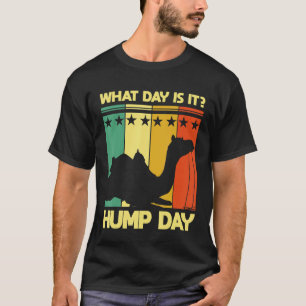 Welcher Tag Ist Es Kamel Vintage Höcker Wüsten Tie T-Shirt