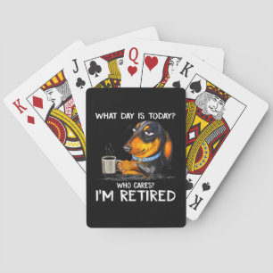 Welcher Tag ist heute, der sich interessiert? Spielkarten