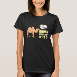 Welcher Tag ist heute Woot Woot Mittwoch-Kamel T-Shirt