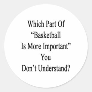 Welcher Teil des Basketballs ist wichtiger, den Si Runder Aufkleber
