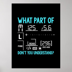Welcher Teil des Fotografen Poster