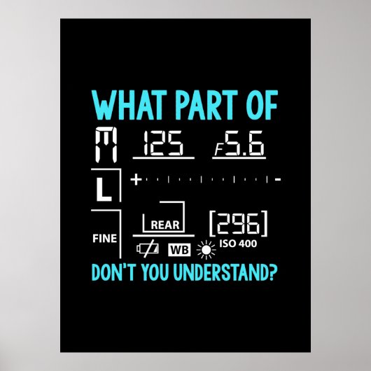 Welcher Teil des Fotografen Poster (Vorne)
