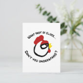 Welcher Teil von Cluck... Postkarte (Stehend Vorderseite)