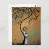 Welcher Weg der Wind bläst Postkarte (Vorne/Hinten)