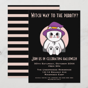 WELCHER WEG ZUR PARTY HALLOWEEN PARTY EINLADUNG