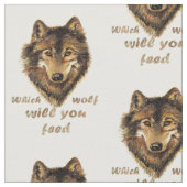 "Welcher Wolf füttre du?" Inspirationsszene Stoff (Nahaufnahme)
