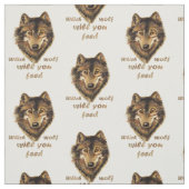 "Welcher Wolf füttre du?" Inspirationsszene Stoff (Muster)