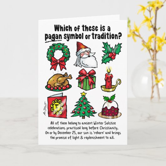 Welches davon ist Pagan? - Karte (Gelbe Blume)