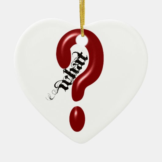 Welches Fragezeichen Keramikornament (Vorne)