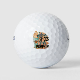Welches Gewürz Ihr Kürbiskürbis-HerbstHalloween se Golfball