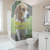 Welches Loch? Ich grub nicht ein Loch! Beagle Duschvorhang (Beispiel)