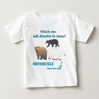 Welches löst sich in Wasser polarer Chemie auf Baby T-shirt