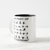 Welches Teil ASL nicht Sie verstehen Zweifarbige Tasse (Vorderseite Links)
