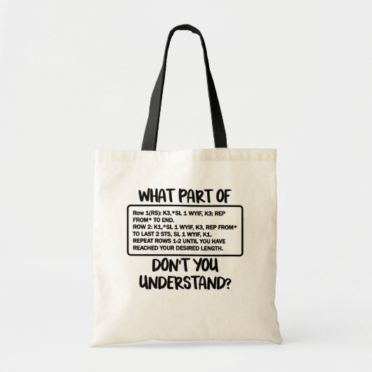 Welches Teil der strickenden Taschen-Tasche Tragetasche (Vorne)