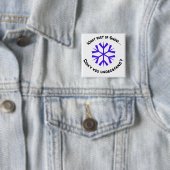 Welches Teil Schnee…? Button (Beispiel)