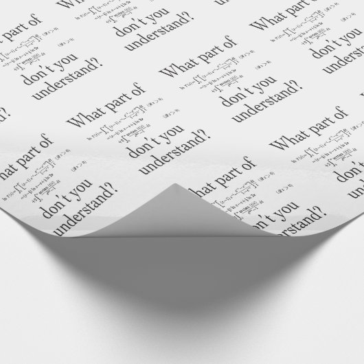 Welches Teils…? Geschenkpapier (Ecke)