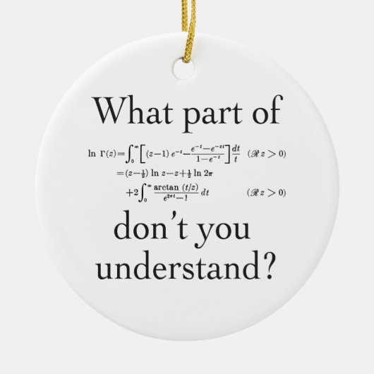 Welches Teils… Keramik Ornament (Vorne)