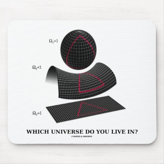 Welches Universum leben Sie herein? (Physik-Spaß) Mousepad (Vorne)