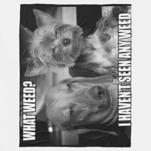 WELCHES UNKRAUT FLEECEDECKE (Vorderseite)