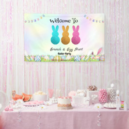 Welcom Hasenjagd Ei Happy Osterfest Blume Party Banner